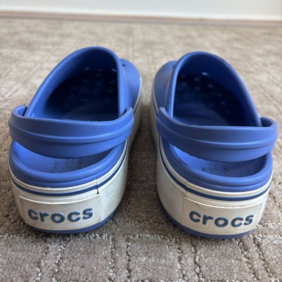 Crocs Crocband Platform Clog Womens 7 Periwinkle Blue Chunky Waterproof Rubber - Picture 5 of 9